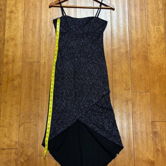 Vtg City Triangles Women Babydoll Slip Dress Sz L Metallic Whimsigoth Grunge 90s - Picture 9 of 14